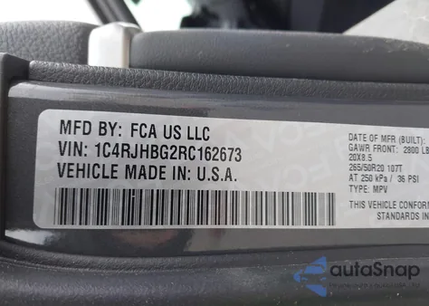 2024 Jeep Grand Cherokee Limited 4X4 z USA, uszkodzony, nr VIN 1C4RJHBG2RC162673